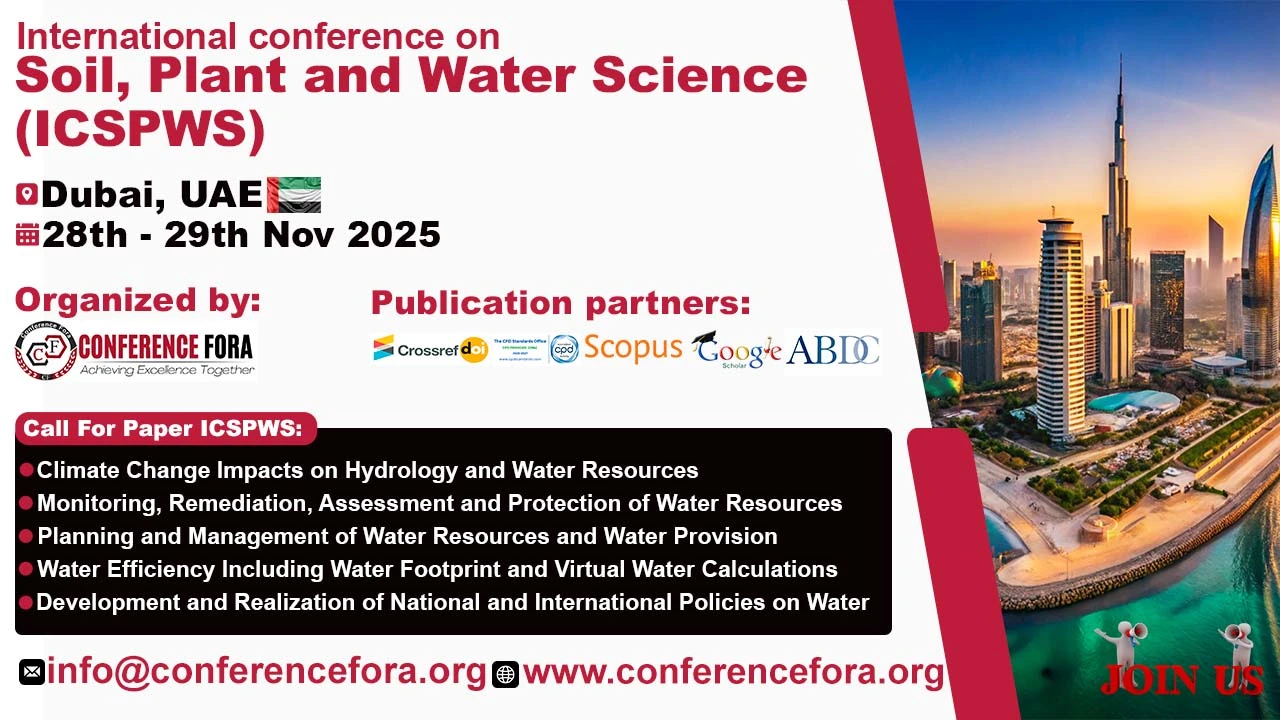Soil, Plant and Water Science Conference in UAE